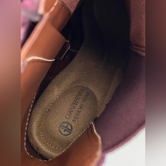 Giani Bernini Brigittie Suede Ankle Chelsea Boots Wine Shoes Size 5 - Picture 13 of 13